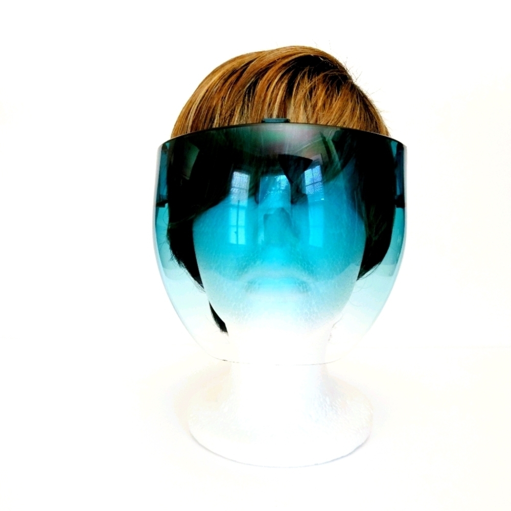 Face mask/shield tinted Blue Ombre